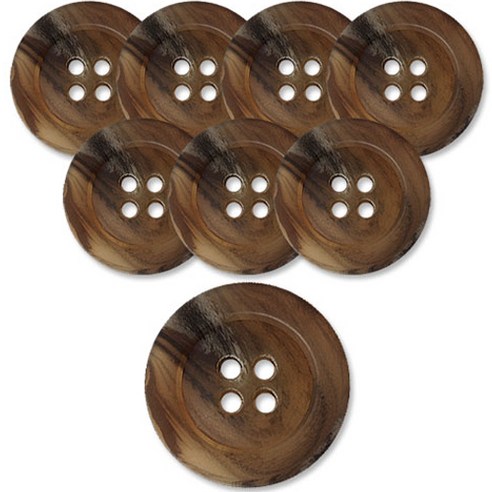 동대문단추왕 고급 무광 코트 가디건 단추 베이지 25mm, 맨유 BG, 8개