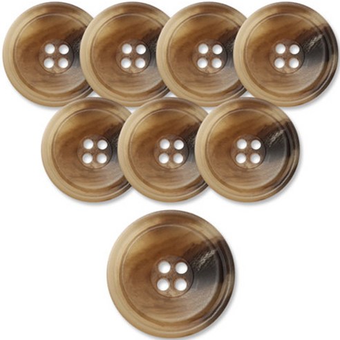 동대문단추왕 고급 무광 코트 가디건 단추 베이지 25mm, 8개, BG, 포맨