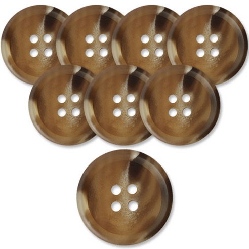 동대문단추왕 고급 무광 코트 가디건 단추 베이지 25mm, MD DBG, 8개