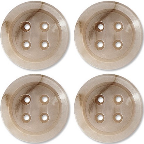 동대문단추왕 고급 무광 코트 가디건 단추 베이지 25mm, 르노 LBG, 4개