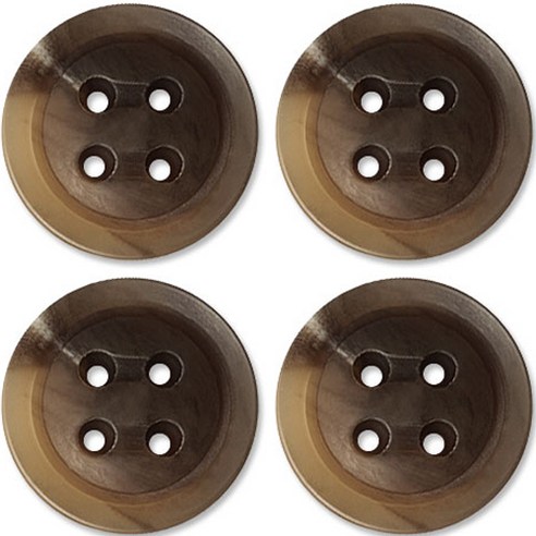동대문단추왕 고급 무광 코트 가디건 단추 베이지 25mm, 르노 DBG, 4개