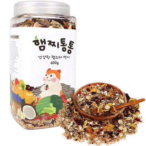 햄찌통통 건강한 햄스터 먹이, 600g, 1개