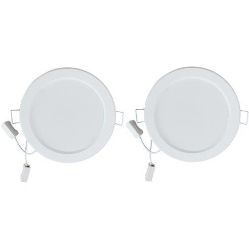 LED 12W 타공 110mm 디밍조광겸용 매입등, 주광색, 2개