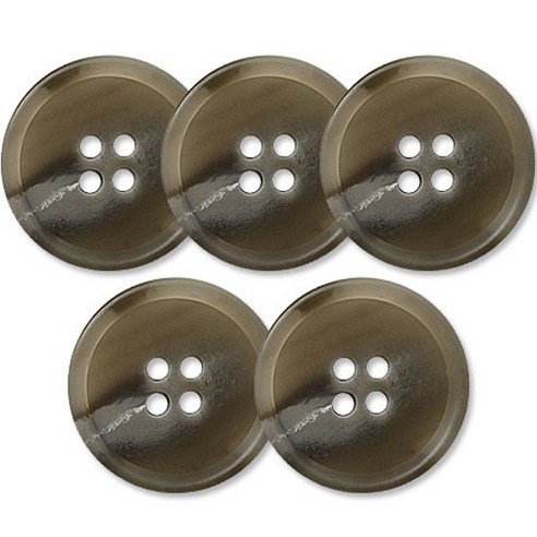 동대문단추왕 고급 무광 코트 가디건 단추 28mm, 포멀, 5개, 카키 포멀