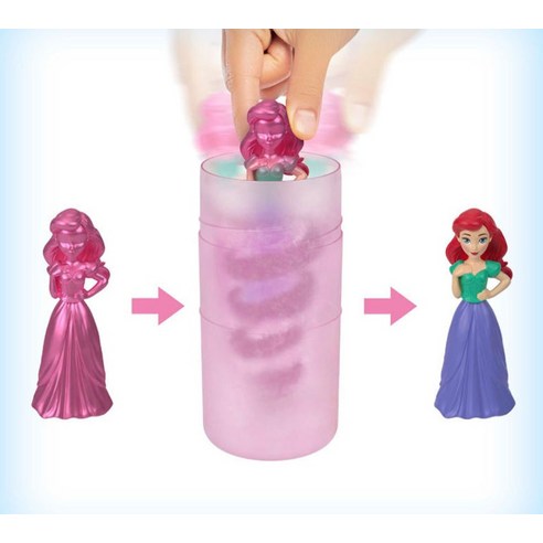 디즈니 마텔 물에 넣으면 디즈니공주가 짠 칼라리빌 블라인드팩