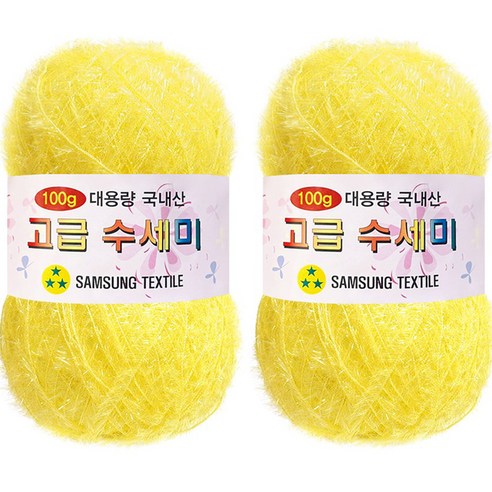 yarna 대용량 고급수세미 109 노랑 100g, 109노랑, 2개