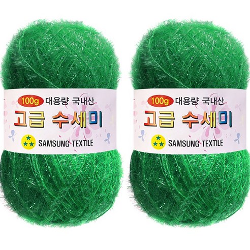 yarna 대용량 고급수세미 119 그린 100g, 119(그린), 2개