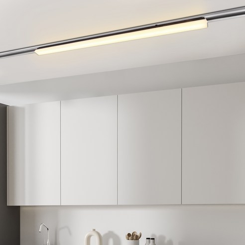 원하 티로드 레일조명 T7 900mm 티라인 LED 25W 주백색 삼성칩 플리커프리, 블랙