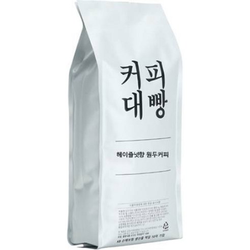 커피대빵 헤이즐넛향 원두커피, 1kg, 1개, 홀빈(분쇄안함)