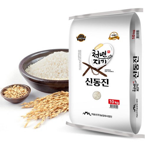 천년지기 2023년 신동진 백미, 10kg, 1개