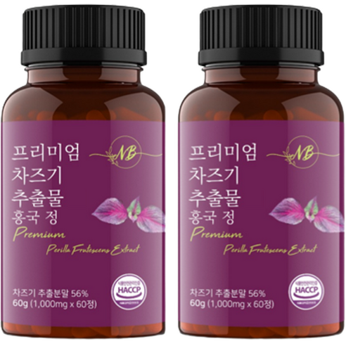 네이처발란스 프리미엄 차즈기 추출물 홍국 정 60g, 60정, 2개