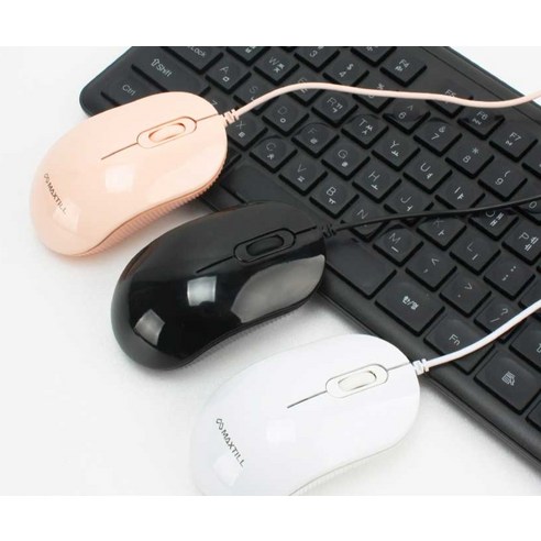 평안함과 생산성을 향상시키는 맥스틸 무소음 USB 마우스 MO-M101U