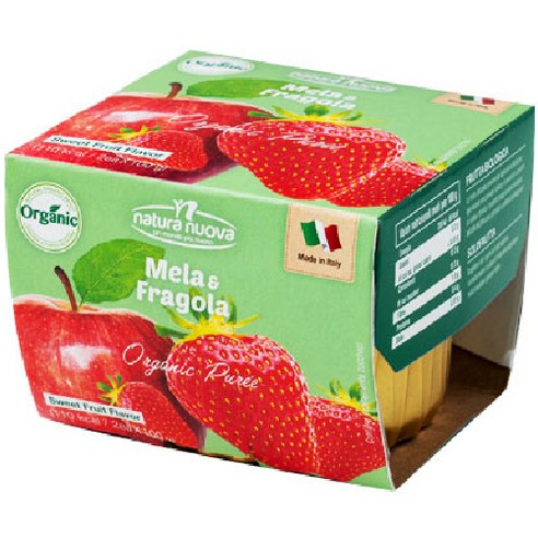 네추럴누바 유기농 생과일 누바 컵퓨레 2p, 딸기, 200g, 1개