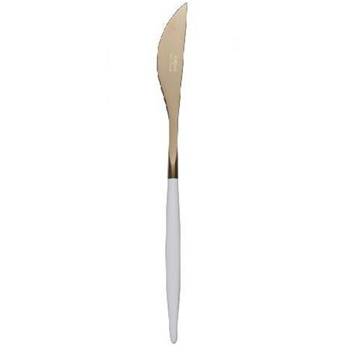 달퍼 마이아 디너 나이프, 화이트 + 골드, 1개