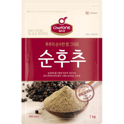 쉐프원 순후추, 1개, 1kg