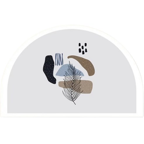 모네타 반원형 모던 발매트, A03, 1개