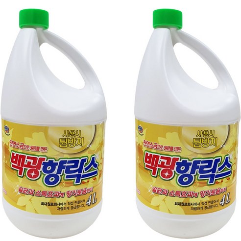 백광 향 락스, 4L, 2개