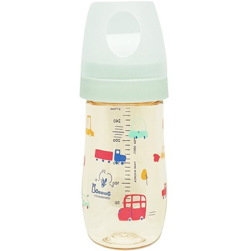 리틀밥독 국내 제조 PPSU 뛰뛰빵빵 젖병, 민트, 270ml, 1개