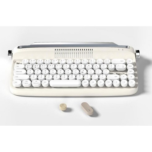 빈티지 매력이 돋보이는 최신 유무선 키보드