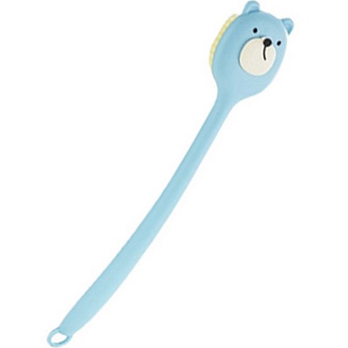 지비비 곰돌이 바디 등 샤워솔, 블루, 1개, 1개입