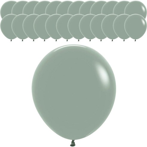 셈퍼텍스 풍선 45cm, 파스텔더스크 로럴그린, 25개