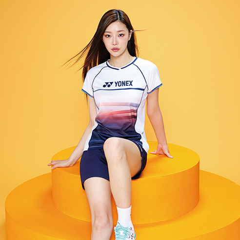 요넥스 여성용 배드민턴 반팔 티셔츠 233TS014F