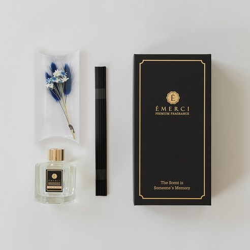 에멜시 재즈 디퓨저 선물 세트 120ml, 키스 더 레인, 1세트