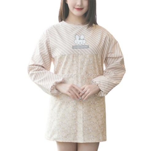 데이소이 편안한 스타일 긴팔 앞치마, A05