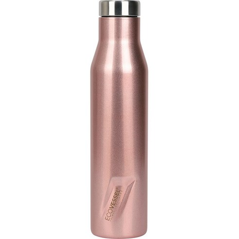 에코베슬 뉴아스펜 스텐 와인 보온 보냉 대용량 텀블러, 로즈골드, 750ml, 1개