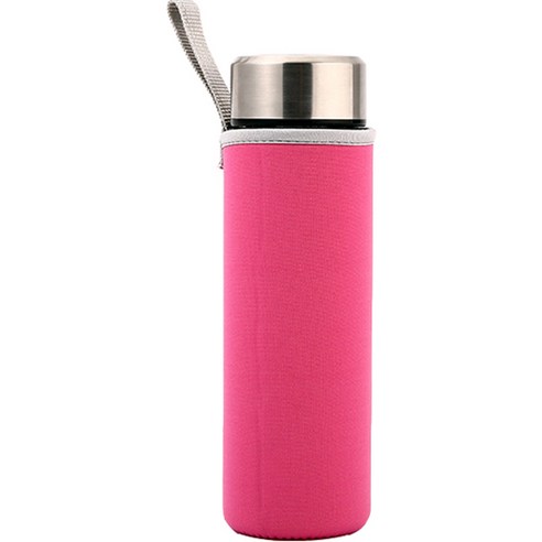 뷰레이터닷컴 베이크 무지 물병가방 550ml, 핑크, 1개