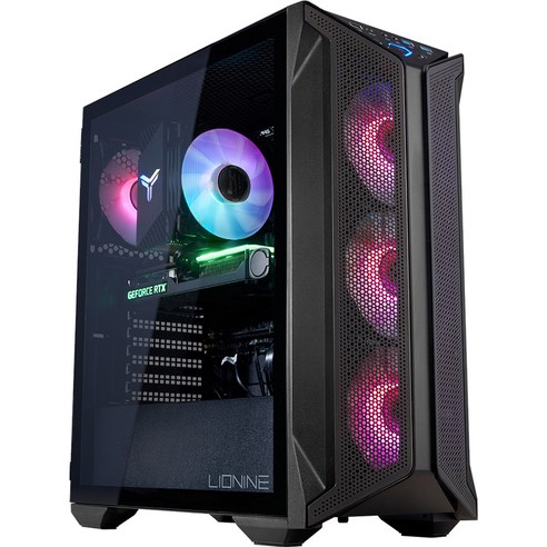 주연테크 리오나인터보 게이밍 PC 데스크탑 블랙 CG237F46TP (i7-13700F Windows11 Pro NVMe 512GB RAM 16GB RTX4060 Ti), 기본형