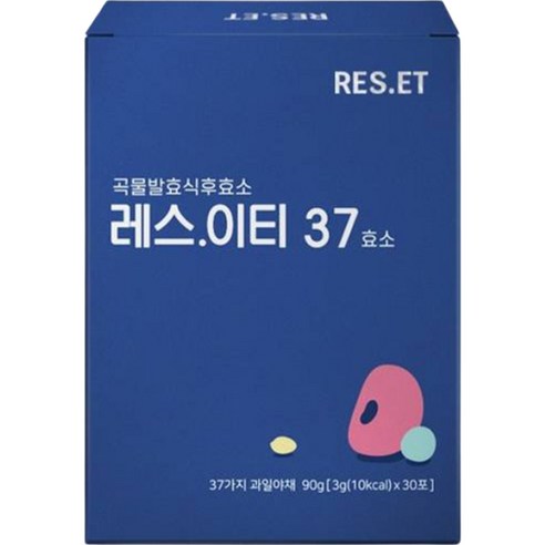 레스이티 37 곡물발효효소 30p, 90g, 1개