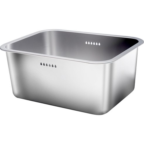 비벤자디 스테인리스 사각 설거지통 10.6L, 1개