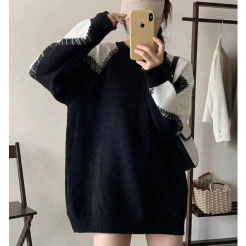 女人 時尚 服裝 頂部 圓領 針織 毛衣 成年女性 成年女性 女性