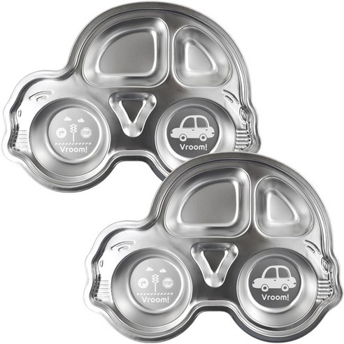 즐거운 식사 시간을 위한 선택, 키친유 부릉부릉 자동차 스텐 5구 식판