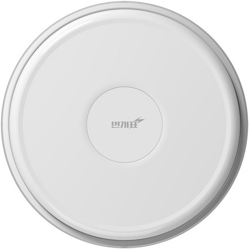 번개표 LED 밀크 원형 슬림 직부등 15W, 주광색, 1개