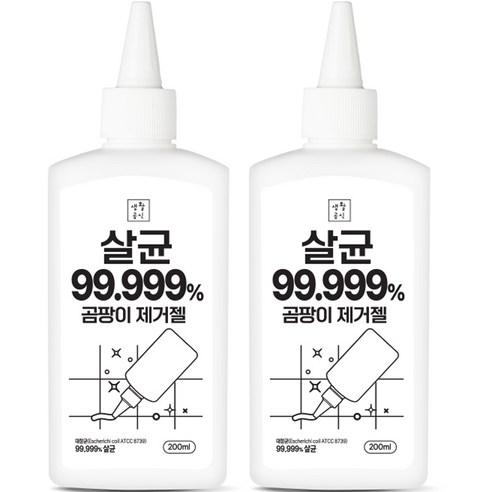 생활공식 살균 곰팡이 제거젤, 200ml, 2개