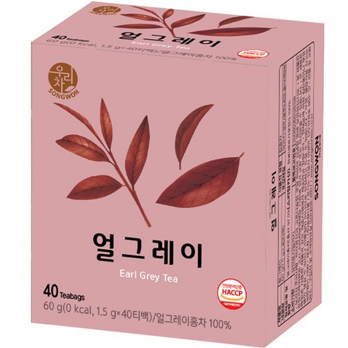 우리차 송원식품 얼그레이, 1개, 1.5g, 40개입