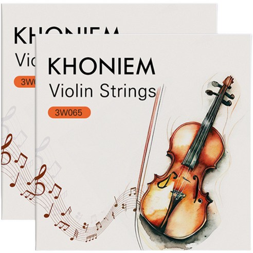 코네임 현악기 바이올린 현 스트링 줄 2세트, 혼합색상, 3W065