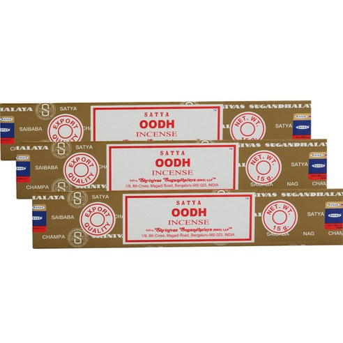 사티아 인센스 스틱 15g x 3p, 우디