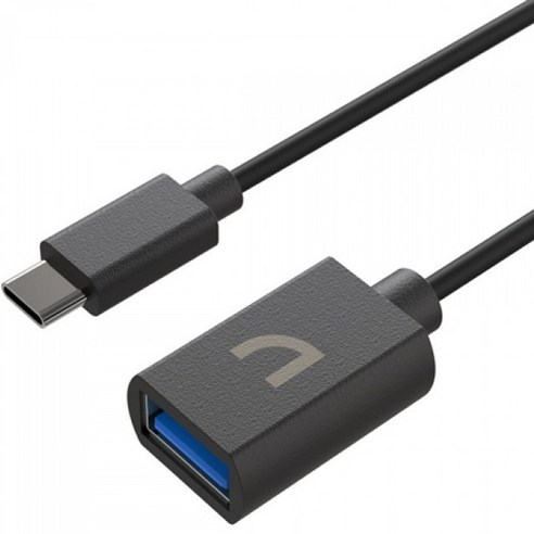 앱코 AC01 C타입 USB 3.0 OTG 젠더, 157mm, 블랙, 1개