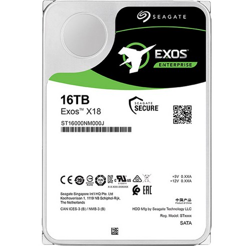 씨게이트 Exos X18 7200 / 256M HDD, ST16000NM000J