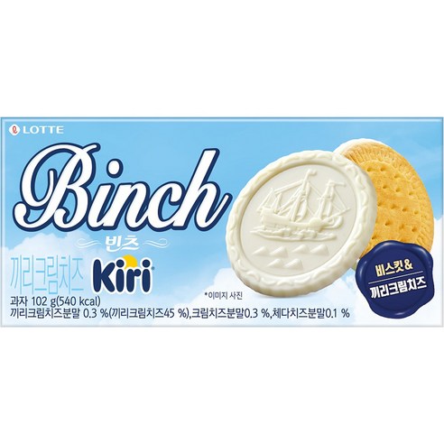 빈츠 끼리크림치즈, 102g, 1개