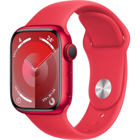 Apple 애플워치 9 GPS+Cellular, 41mm, 알루미늄, (PRODUCT)RED / (PRODUCT)RED 스포츠 밴드, M/L