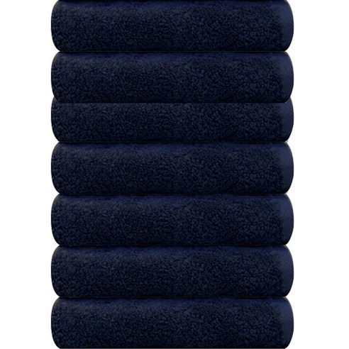 송월타올 헤비 호텔수건 180g 40수, 다크블루, 7개