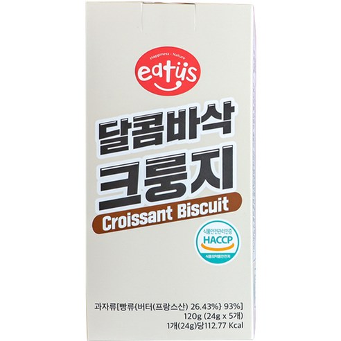 이더스 달콤바삭 크룽지 과자 5p, 120g, 1개