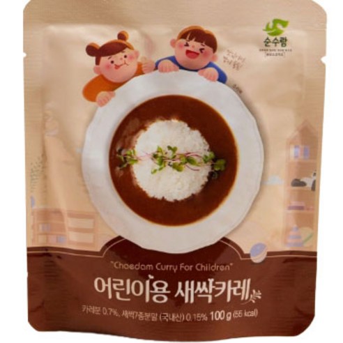 순수람 유아용 새싹카레, 100g, 14개