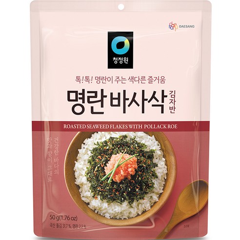 청정원 명란맛 바사삭김 김자반 50gx3개, 50g, 2개
