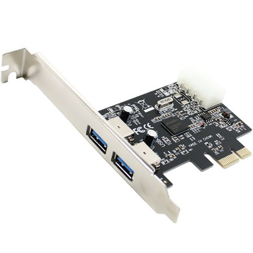 사운드카드 넥시 2포트 USB3.0 PCI NX310 카드 USB3.0 PCI/E 2PORT