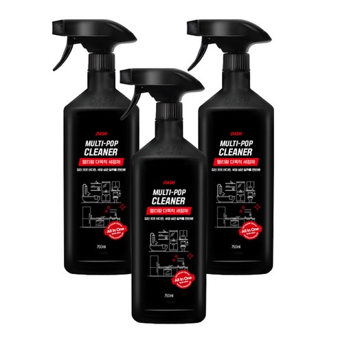 대쉬 멀티팝 다목적 세정제, 3개, 750ml